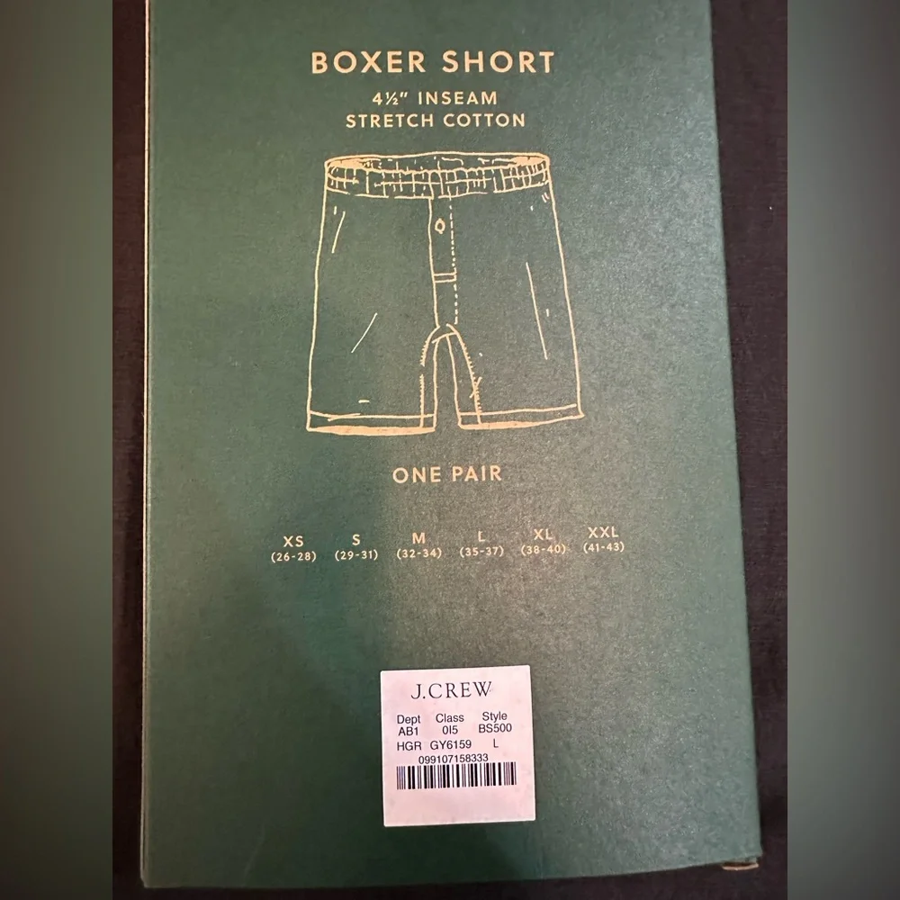 J. Crew Heather Gray Boxer Shorts